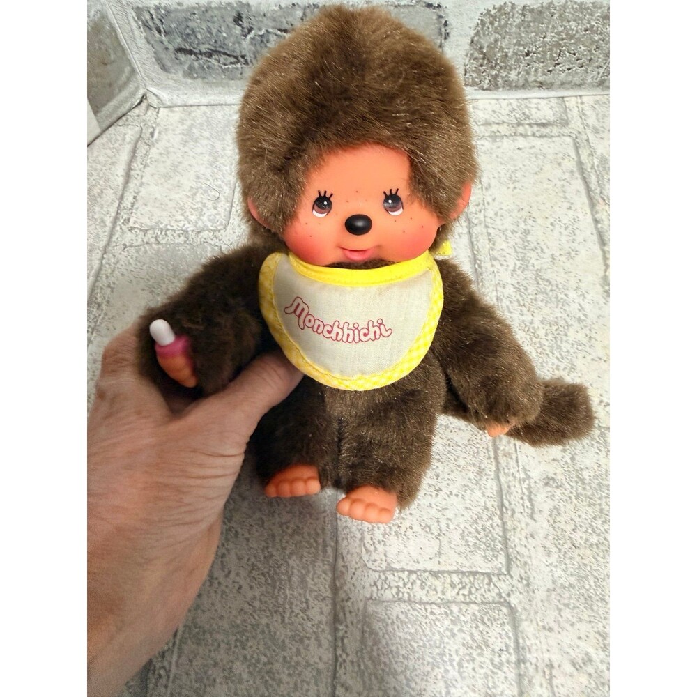 8" vintage MONCHHICHI MATTEL MONKEY STUFFED WITH PACIFIER
